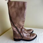 Steve Madden Abby Riding Boots Tan Leather Moto Zipper Distressed Women’s 5.5 Photo 7