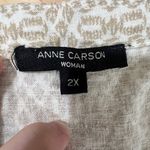 Anne Carson Plus‎ Size  Women Linen Blend Sleeveless Blouse - sz 2X Photo 2