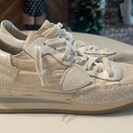 Philippe Model Paris White Glitter Women’s 10 TRPX Low Top Sneakers Photo 0
