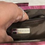 Adrienne Vittadini  Plum Suede Bag with Silver Chain. Photo 4