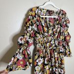 Forever 21 Floral Dress Puff Romantic Bustier Dark Coquette Milkmaid Cottage Photo 1