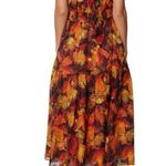 Lost + Wander NWT  Surreal Metallic Floral Midi Dress One Size Photo 1
