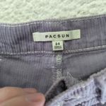 PacSun Purple Corduroy Cut Off Shorts Carpenter Jeans Women's 24 Embroidered Photo 2