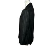 Sue Wong Vintage Pinstripe Blazer Black Oversized Boxy Small Photo 3