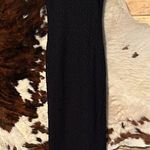 Alex Evenings  Black Textured Maxi Dress Size 4 Photo 0