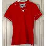 Tommy Hilfiger  NWT red cotton polo shirt large Photo 9
