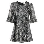 2020 THE VAMPIRE'S WIFE x H&M Silver Lace Mini Dress Photo 1