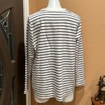 Lane Bryant  striped embroidered sweatshirt Photo 4