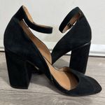 Nanette Lepore  Martina Embroidered Black Suede Leather Block Mary Jane heels 7.5 Photo 5