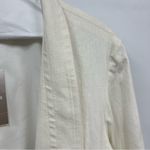 Chico's $109 Chico’s NEW Linen Jacket Solid Cropped Long Sleeve Size 2 blazer Photo 10