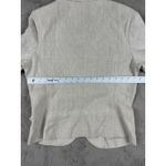 Olivia Moon  Linen Blend Blazer‎ Jacket Petite Large Neutral Career Minimalist Photo 4