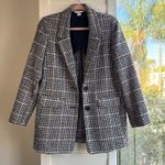 Old Navy Classic Multicolor Houndstooth Tweed Oversized Blazer Jacket size XS Photo 9