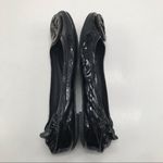Tory Burch  Women's Black Patent Leather Reva Ballet Flat 6.5 Photo 3