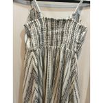 Old Navy  Cami Dress‎ XS White Black Casual Sundress Button Front Photo 4