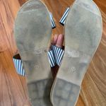 Lulus Time to Chill Blue Striped Slide sandal Photo 4