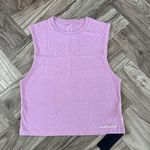 Alphalete  Women's Heavy Cotton Cut Off - Pastel Pink , Size Large Photo 4