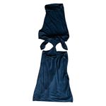 Amanda Uprichard  Women’s Kaye Mini Dress in Ink Navy Blue Silk High Neck Cutout Photo 5