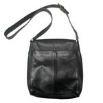 Frye  Leather Crossbody Bag Claude Messenger Pebbled Black Photo 4