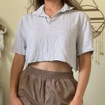 H&M Polo Striped Cropped Top Photo 1