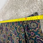 Melrose Studio Maxi Skirt Vintage Side Button Closure Size 12 Paisley Geometric Purple Photo 2