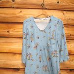 Boden Blue Floral Dress Blue Size 6 Photo 3