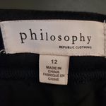 Philosophy Faux Suede Black Mini Skirt Size 12 Black Mini Skirt Photo 5