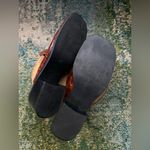 Vintage 90s American Eagle Kimmy fringe faux croc mule loafers, size 7M Brown Photo 10