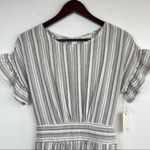 Ava James Linen Striped Ruffle Dress Women’s Size S Summer Cruise Vacation Photo 5