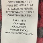 Michael Kors Lace Print Long Sleeve Twist Front Cutout Top Crimson Red Sz M‎ NEW Size M Photo 12