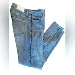 Pistola  Dark Wash High Rise Skinny Jeans Faux Leather Trim Lining Size 28 Photo 3