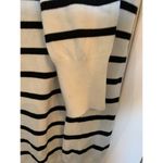 black stripe on off white 1/4 button sweater size xl womens Photo 3