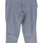 Banana Republic ‎ Avery Blue Linen Blend Cropped Pants Size 12 Photo 0