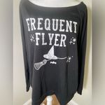 Womens long sleeve black Halloween sweatshirt. Size Large Photo 2