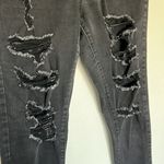 SO EUC  Distressed High Rise Leggings Jeggings Black Jeans sz 13/32 Photo 4