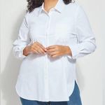 Lysse  Womens 1X Schiffer Button Down (Plus Size) White Photo 0