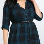 Torrid NWT Mini Jersey Plaid Delight Button Front Shirt Dress 2 Photo 0