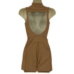 Brand New Gigi C Revolve Women's Size Small Camel Brown Sleeveless Romper Photo 3