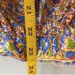 ZARA Floral Satin Flowing Trousers Pants Elastic Waist Photo 11