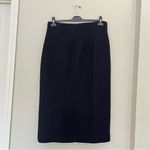 ZARA Textured Tweed Midi Skirt with Slit Gold Buttons NEW Size XL Photo 6