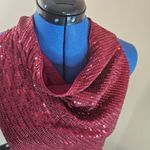 Grace Karin  Large Red Sequin Halter Top Scoop Neck Tank Photo 1