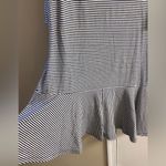 Vineyard Vines mini shirt dress striped ruffled nautical short sleeve Large Photo 3