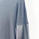 Michael Stars  Womens Edgy Minimalist Supima Leather Long Sleeve Top Size S Black Photo 1