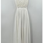 L'atiste By Amy White Boho Maxi Open Back FairyCore Dress Size Medium Photo 0