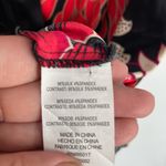 Bebe  Women's Black Floral Button Down Collared Short‎ Sleeve Silk Shirt Dress M Photo 8