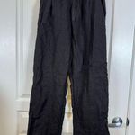Reformation  Black 100% Linen Wide Leg Pants 13” High Rise Size 4 EUC #5547 Photo 0