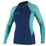 O'Neill  "WMS Superlite TB2 L/S Crew" Women's sz 10 Zip Rash Guard Swimming Photo 0