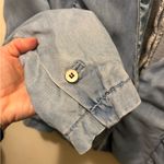 Pilcro and the Letterpress  Anthropologie Chambray lined Blazer Jacket‎ Sz Medium Photo 6