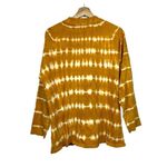 Free People We The  Sz XS Yellow White Tie Dye Top Boho Long Sleeve Crew Neck Tee Photo 1