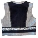 Howard Wolf Vintage Grey Tweed Knit Bolero Vest size 12 Gray Photo 2