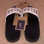 Rae Dunn Slides “Relax” Size 8 Photo 1